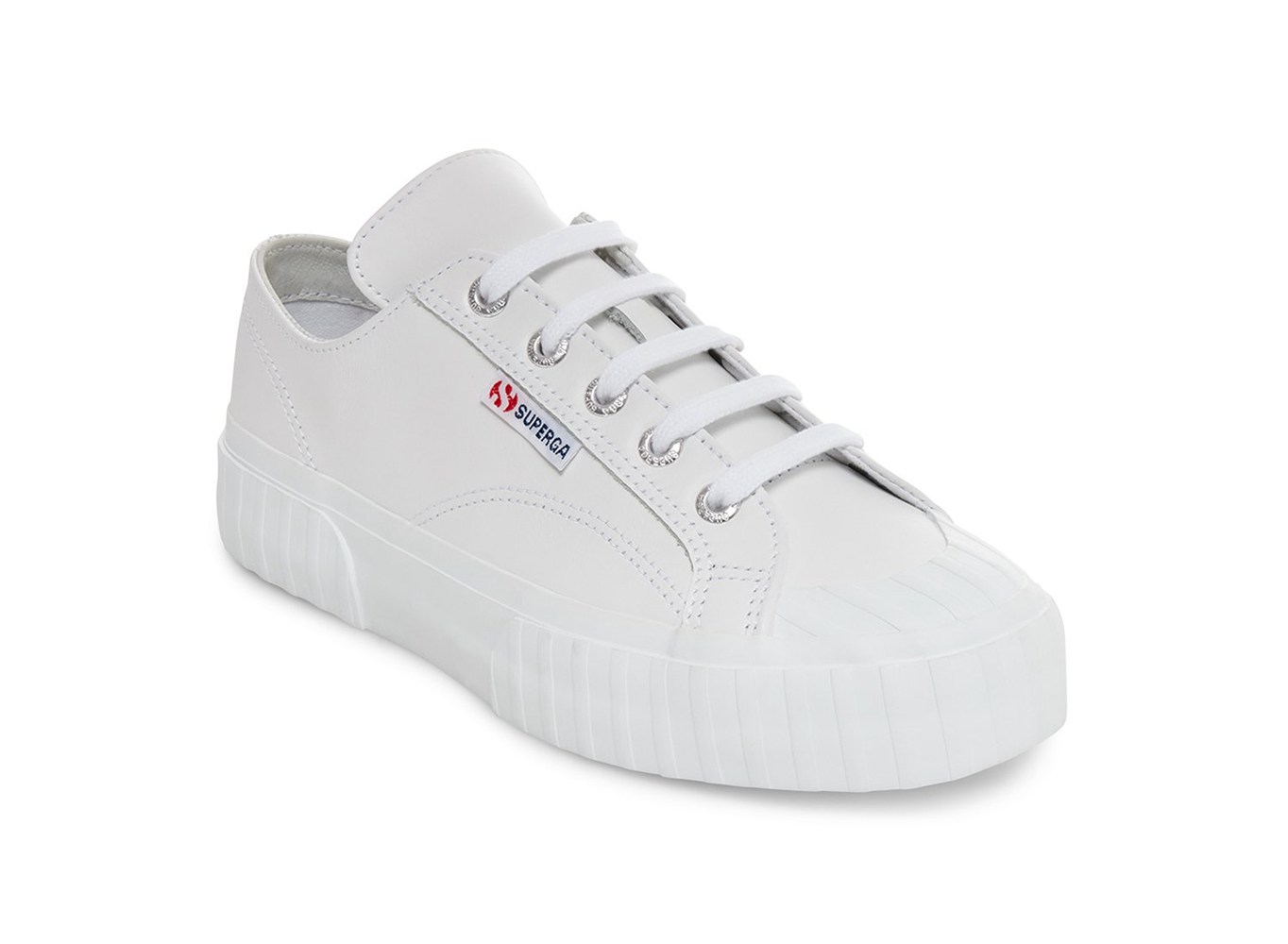 Superga Sneakers Womens - 2630 Cownappau Leather - White - SWVQD3594